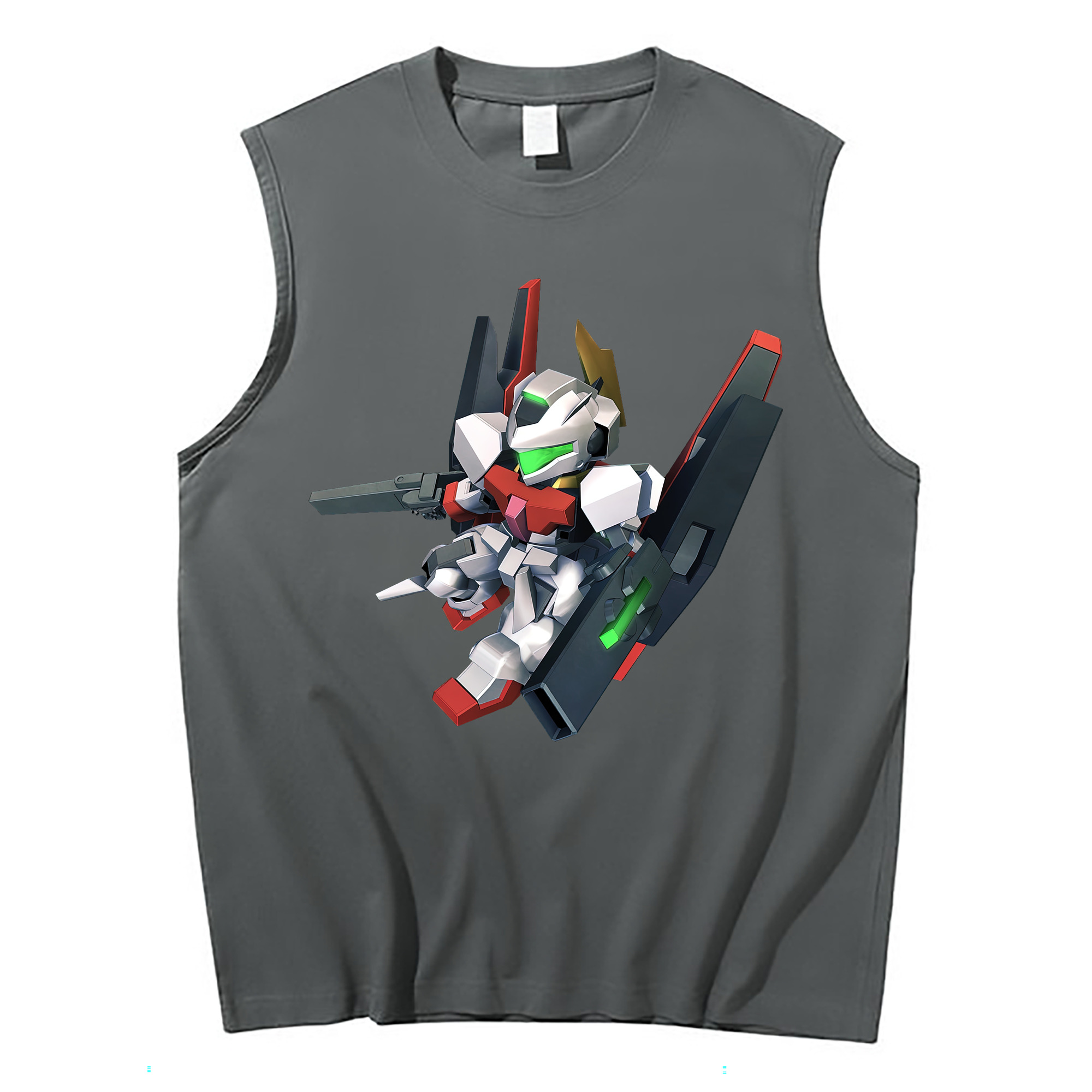 （画像用） 機動戦士ガンダム Mobile Suit Gundam コットン100％タンクトップ（フロントプリント）